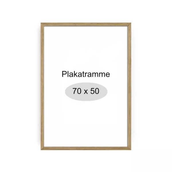 Lyst træ plakatramme