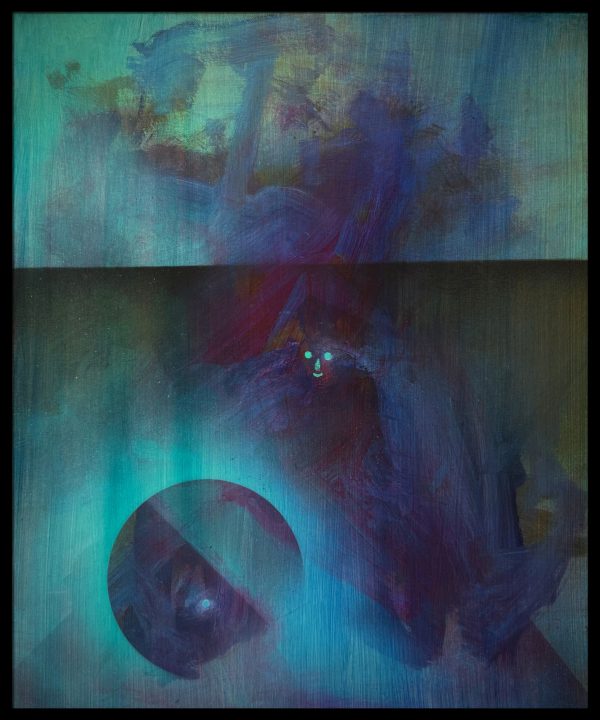 Originalt maleri - Demon in blue