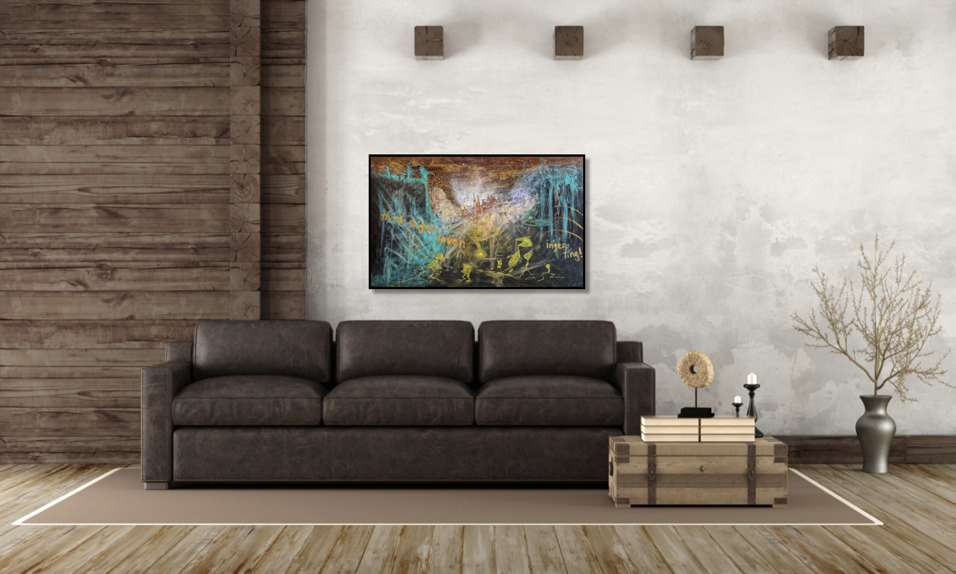Hvad siger loven - Original maleri - Showroom